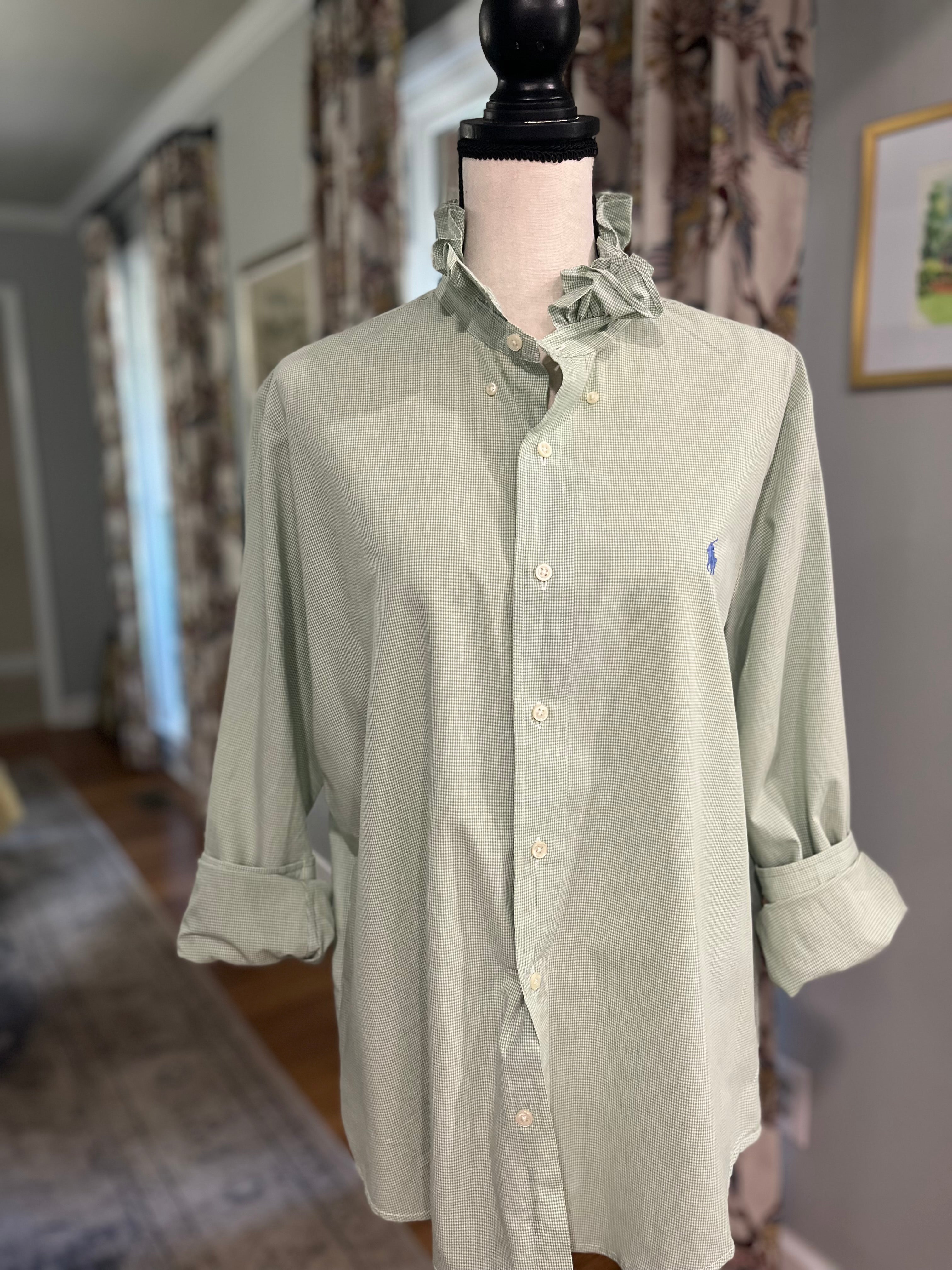 RL Green with blue pony- XL