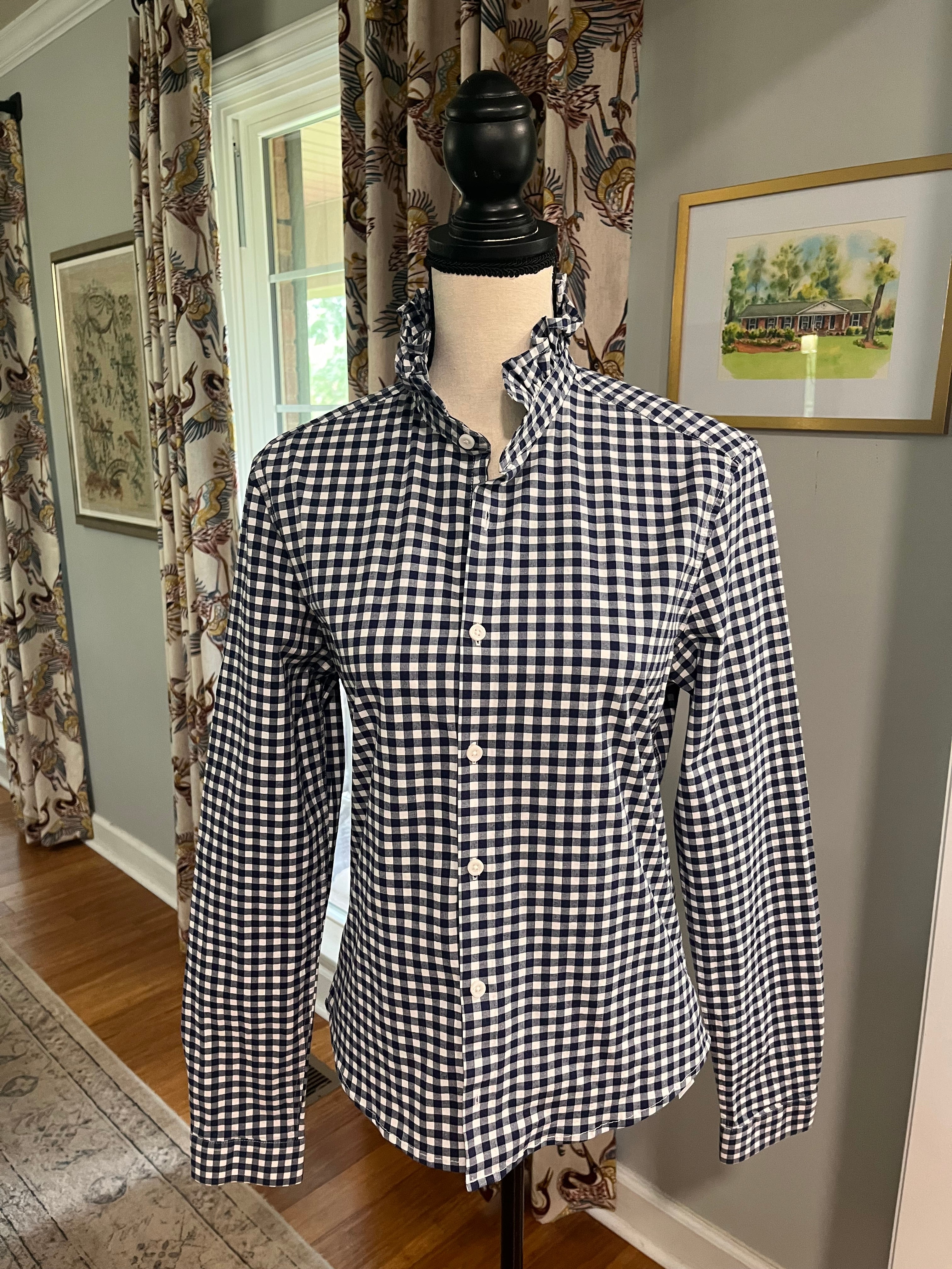 Small Navy and White Gingham