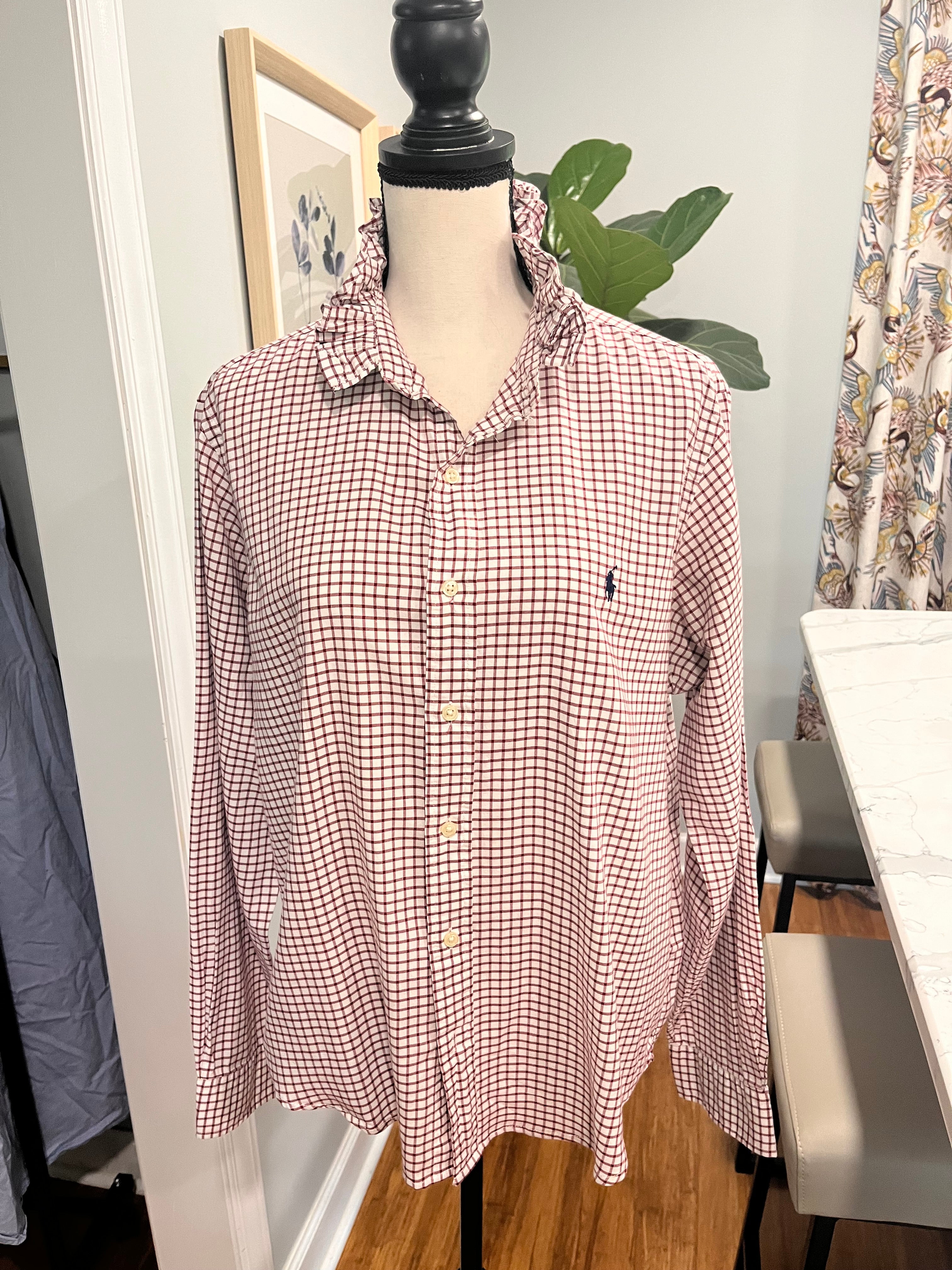 Crimson Gingham RL- Large