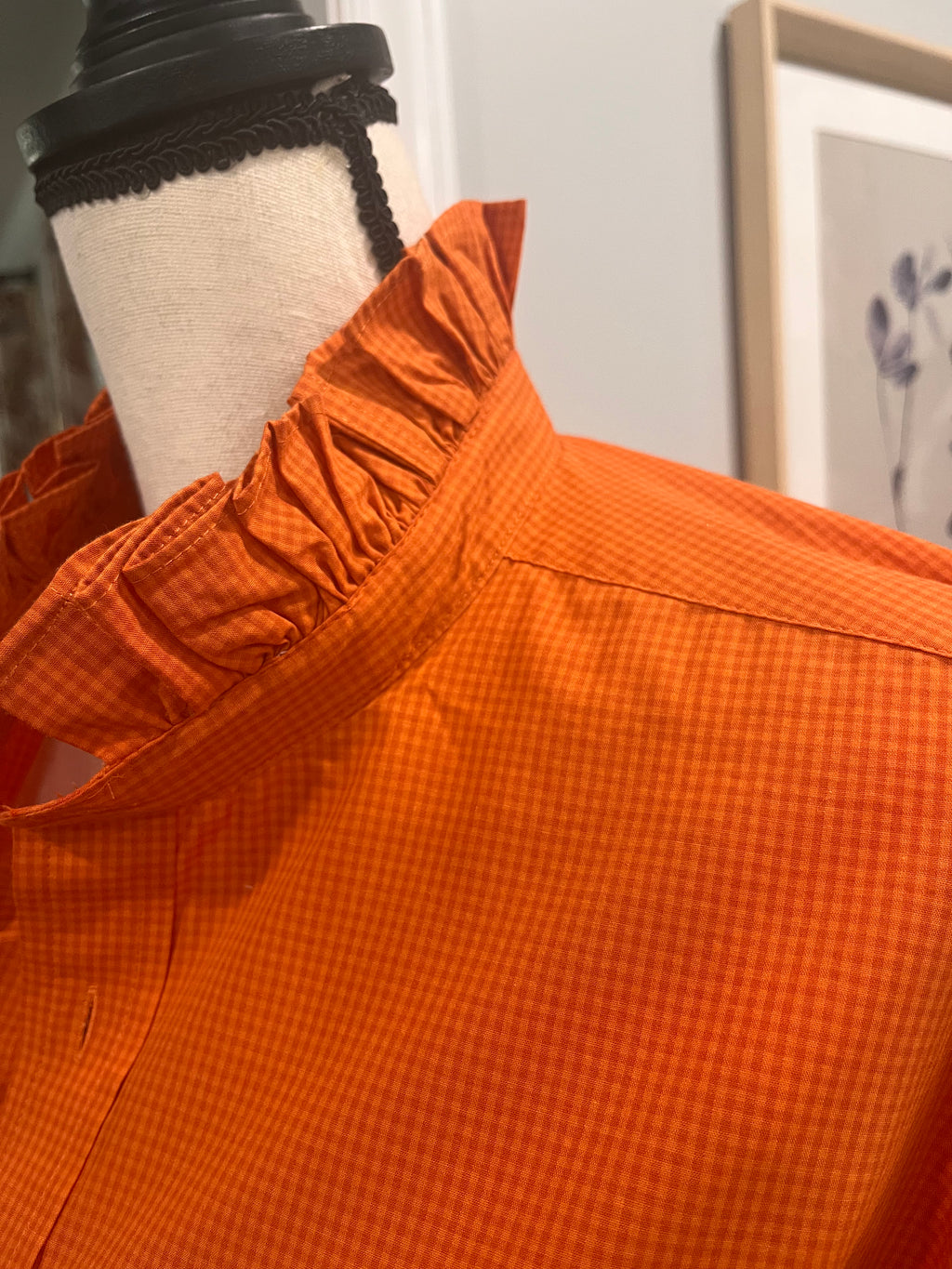 Orange Unique Gingham -XL