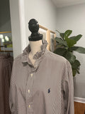Brown and White RL Stripe - XL
