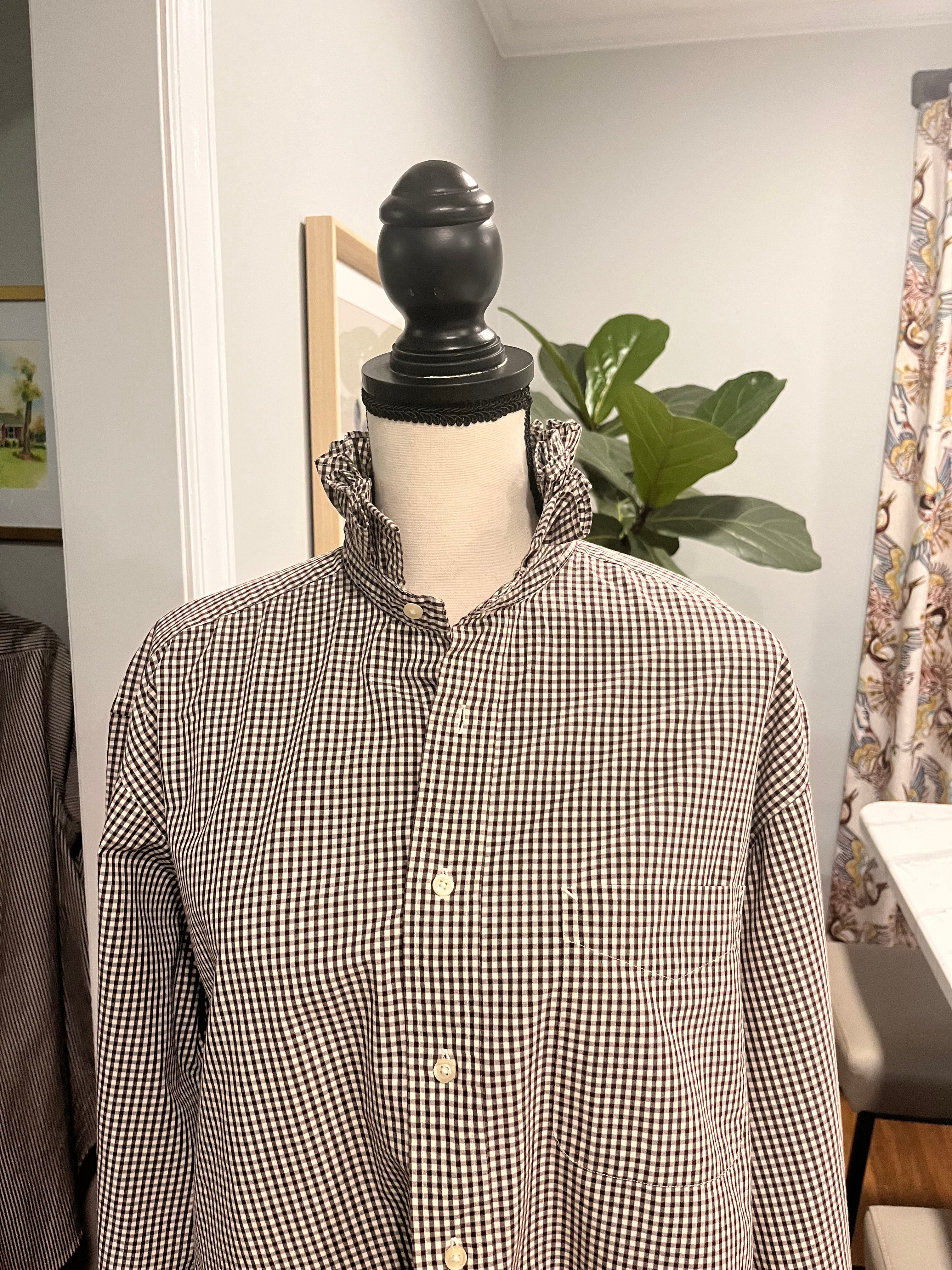 Black and White Gingham - XL