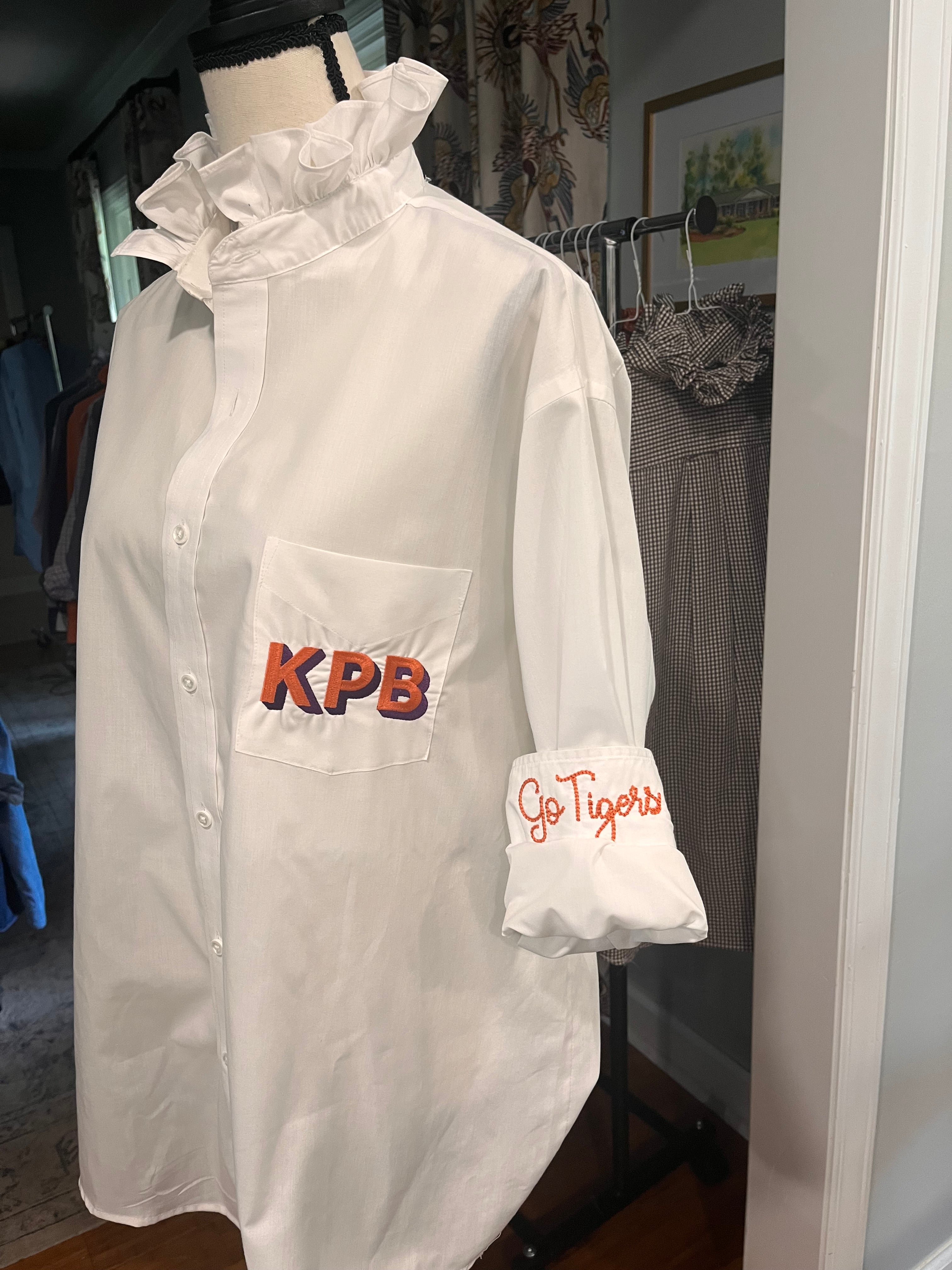 CUSTOM Game Day Shirt- Your Monogram + School Colors + Slogan