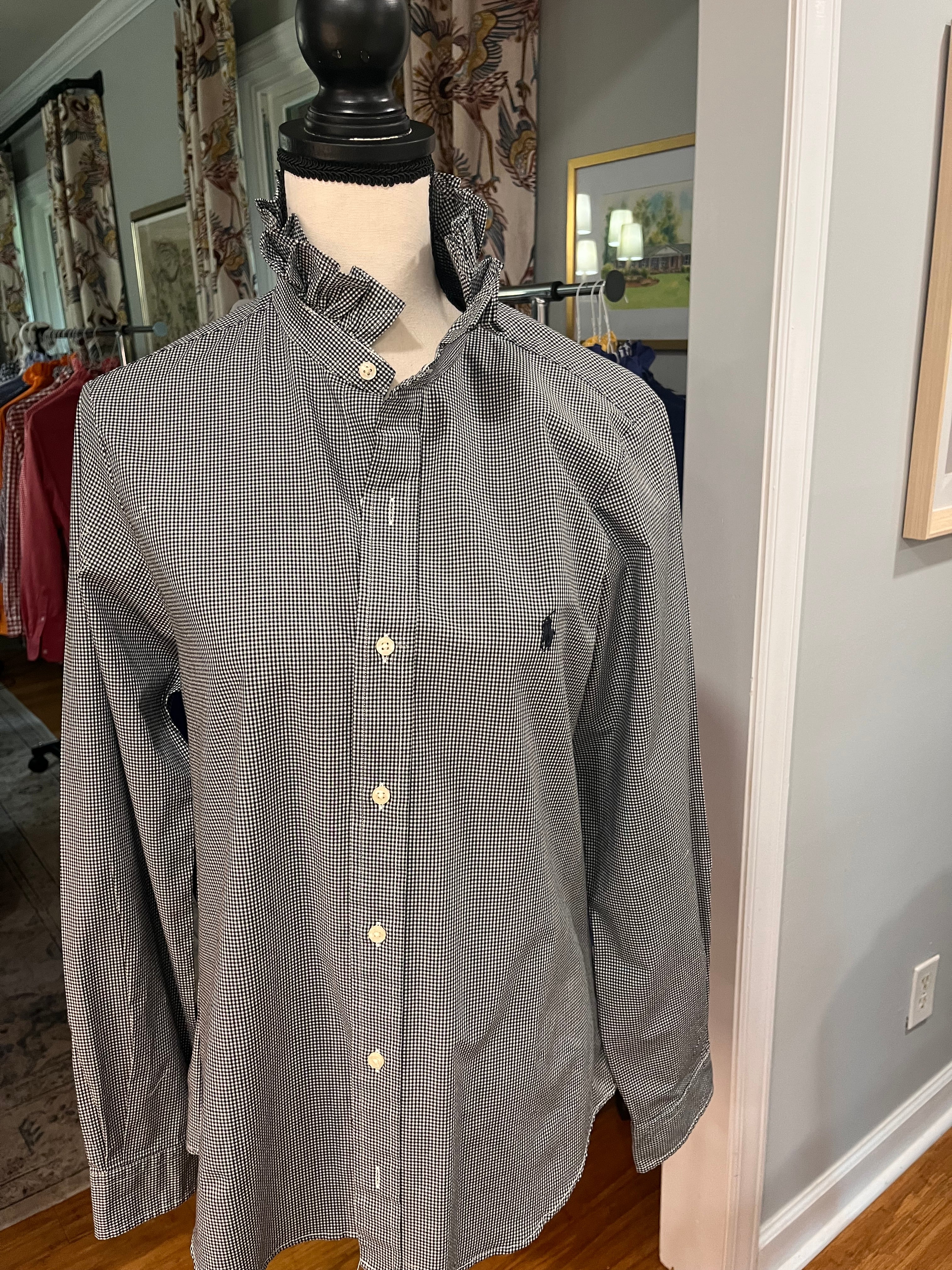 Black and White Gingham RL