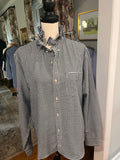 Navy and White Gingham - XL