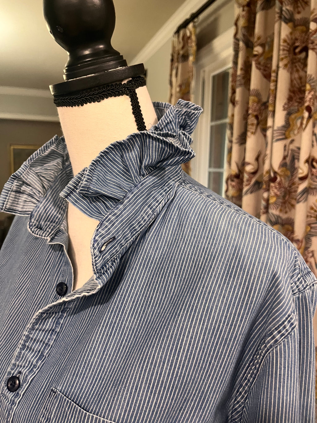 Railroad Stripe Denim Shirt